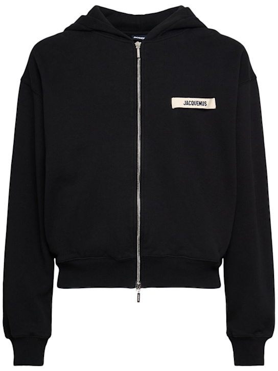 LuisaViaRoma JacquemusFelpa Le Hoodie Gros Grain con zip