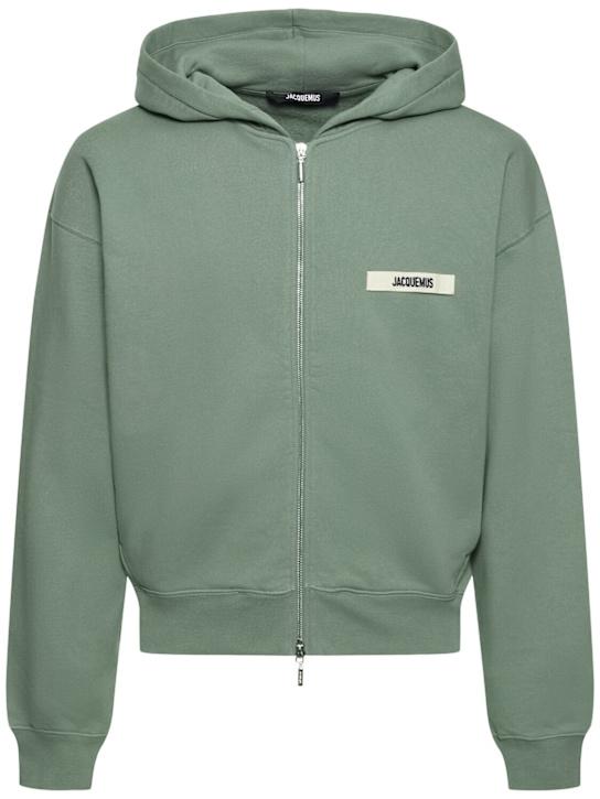 LuisaViaRoma JacquemusFelpa Le Hoodie Gros Grain con zip