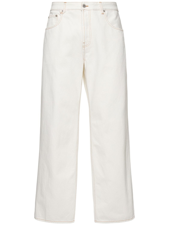 LuisaViaRoma JacquemusJeans Le De Nîmes Large in denim di cotone