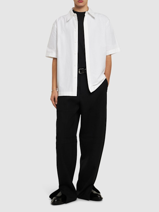 LuisaViaRoma Jil SanderCamicia Boxy Fit A Maniche Corte In Cotone