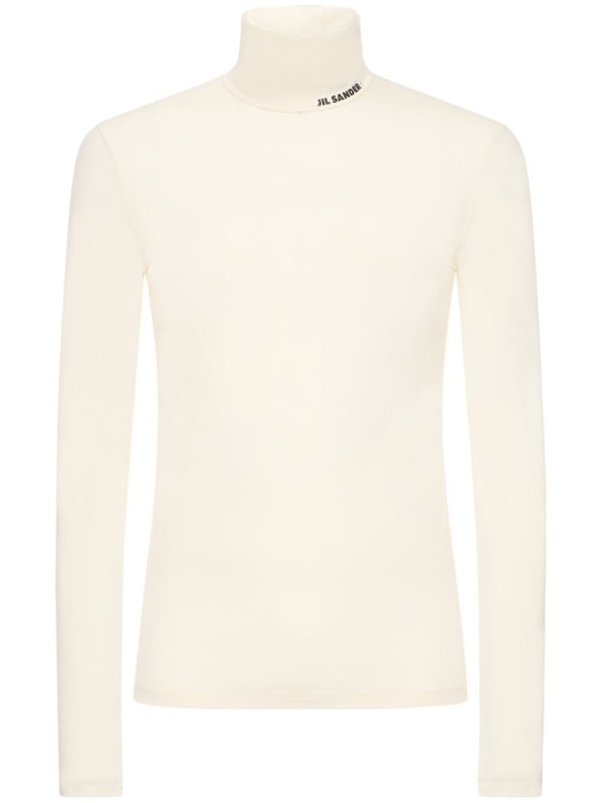 LuisaViaRoma Jil SanderT-shirt collo alto in jersey di lana