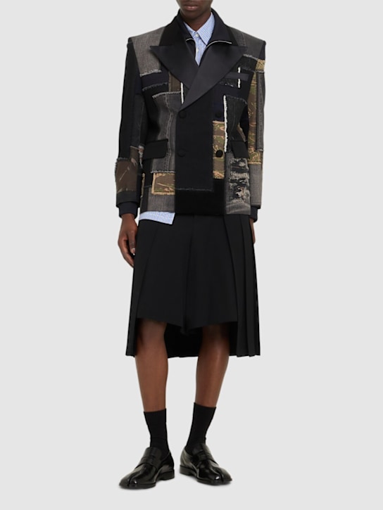 LuisaViaRoma JUNYA WATANABEBlazer In Denim Di Cotone Patchwork