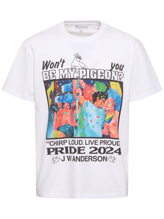 LuisaViaRoma JW AndersonT-shirt JW Pride in jersey stampato