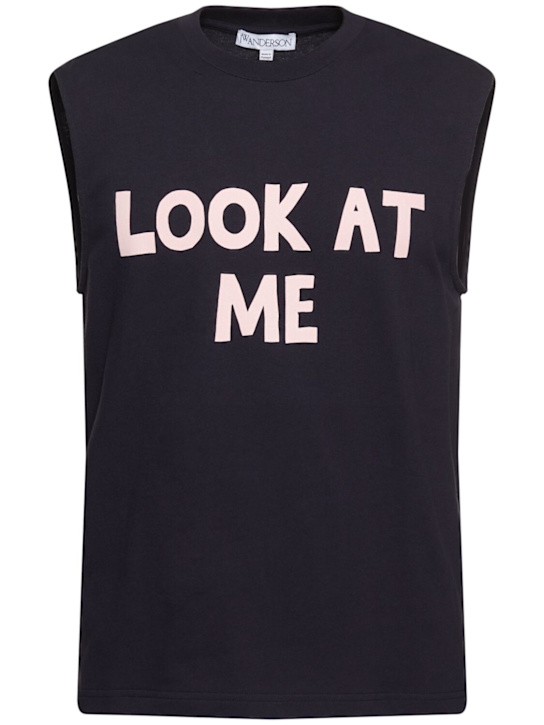 LuisaViaRoma JW AndersonTank top con stampa Look At Me