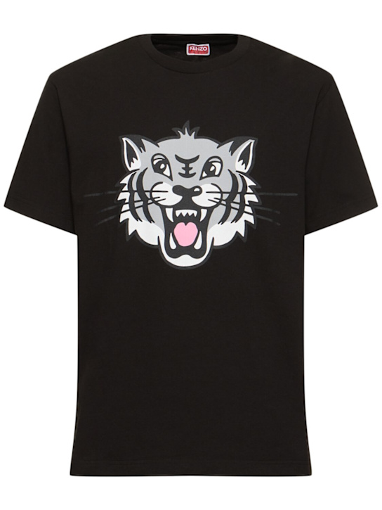 LuisaViaRoma Kenzo ParisT-shirt Happy Tiger in cotone