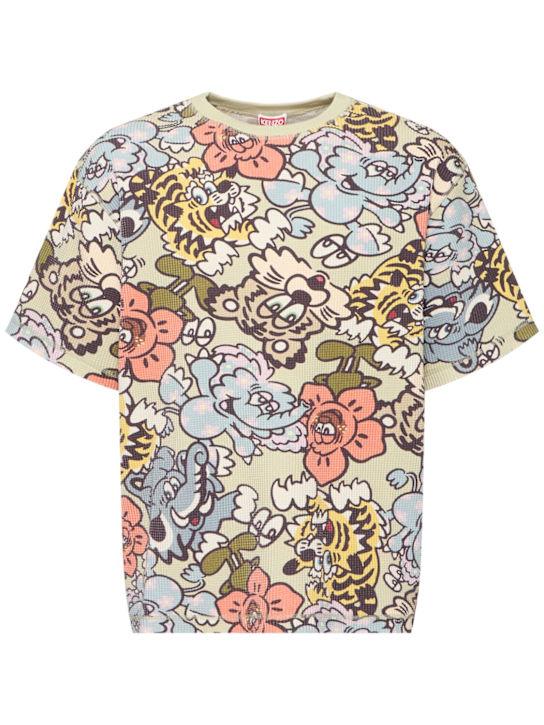 LuisaViaRoma Kenzo ParisT-shirt Verdy Collection in cotone stampato