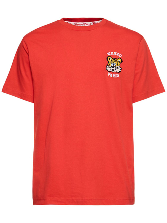 LuisaViaRoma Kenzo ParisT-shirt Verdy in cotone con ricamo