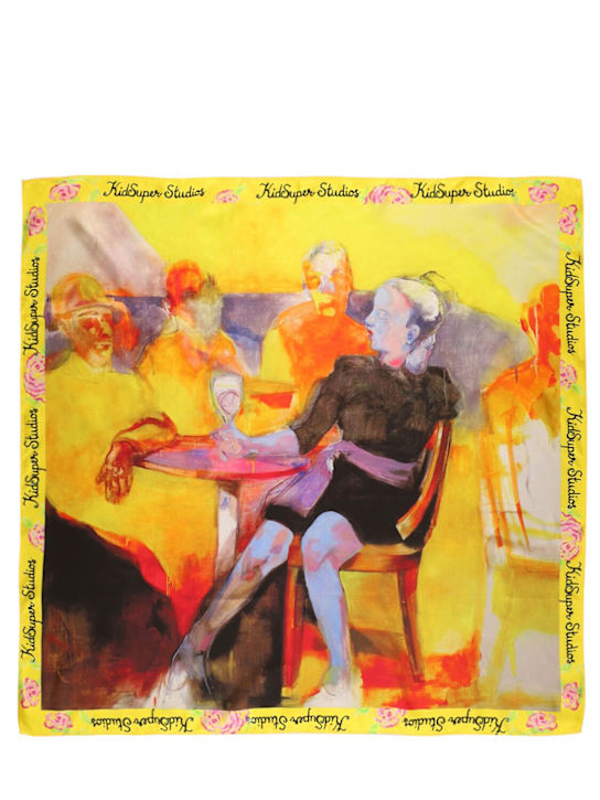 LuisaViaRoma KidSuper StudiosFoulard Dining Room in seta stampata