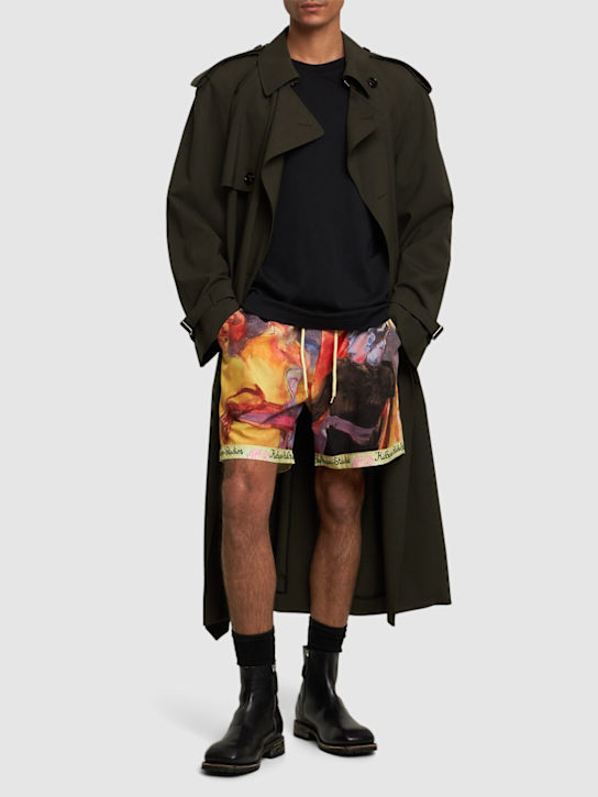 LuisaViaRoma KidSuper StudiosShorts In Raso Stampato