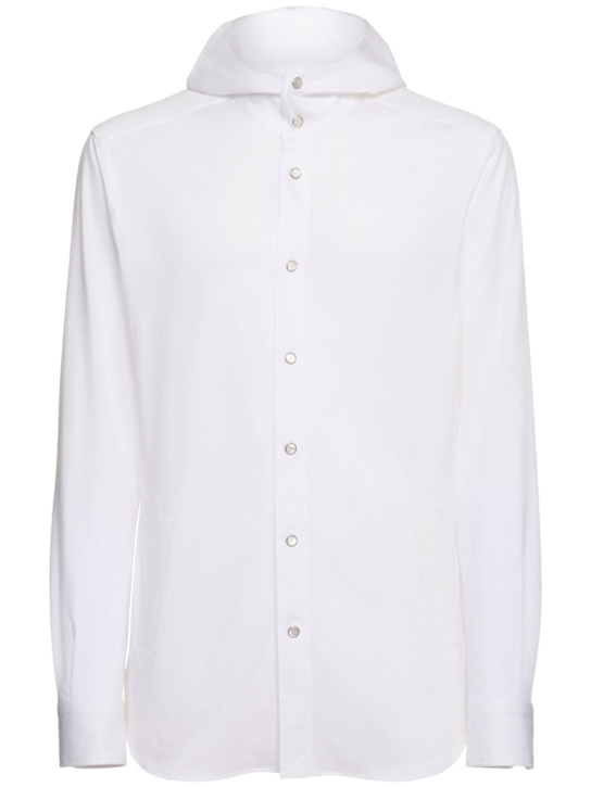 LuisaViaRoma KitonCamicia in denim di cotone con cappuccio