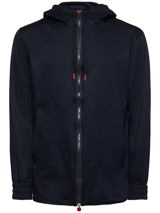 LuisaViaRoma KitonFelpa in cotone con zip e cappuccio