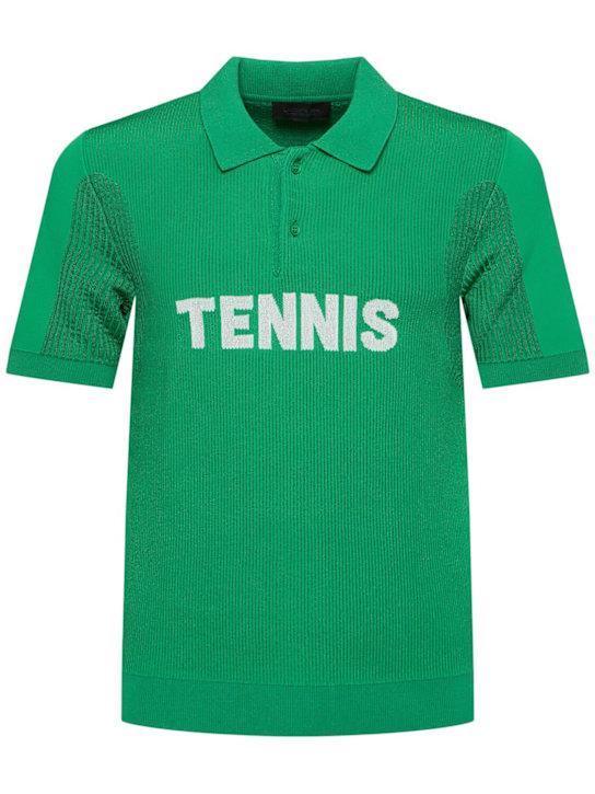 LuisaViaRoma LACOSTEPolo Lenny in misto viscosa a costine