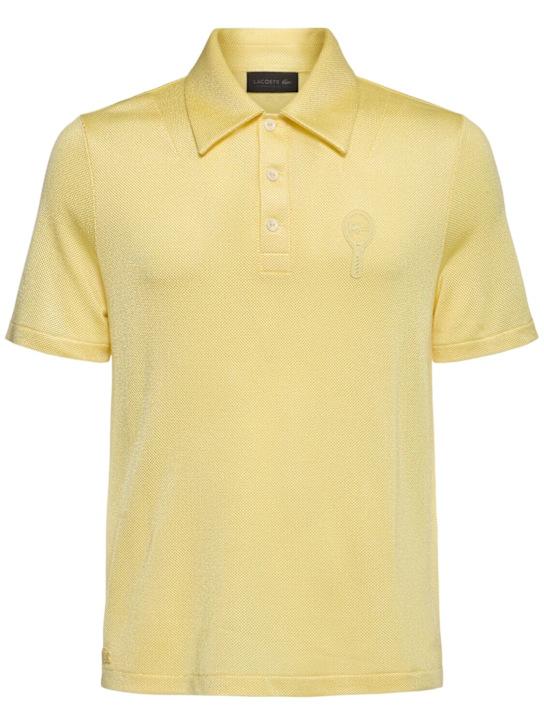 LuisaViaRoma LACOSTEPolo Lorenzacio in piqué lucido