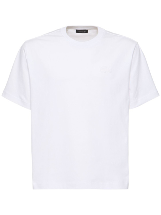 LuisaViaRoma LACOSTET-shirt a maniche corte Life in jersey di cotone