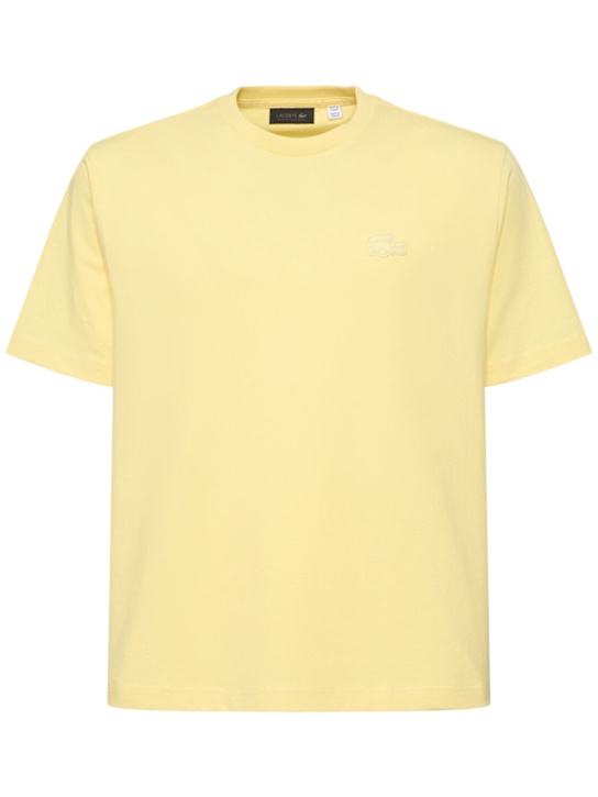 LuisaViaRoma LACOSTET-shirt a maniche corte Life in jersey di cotone