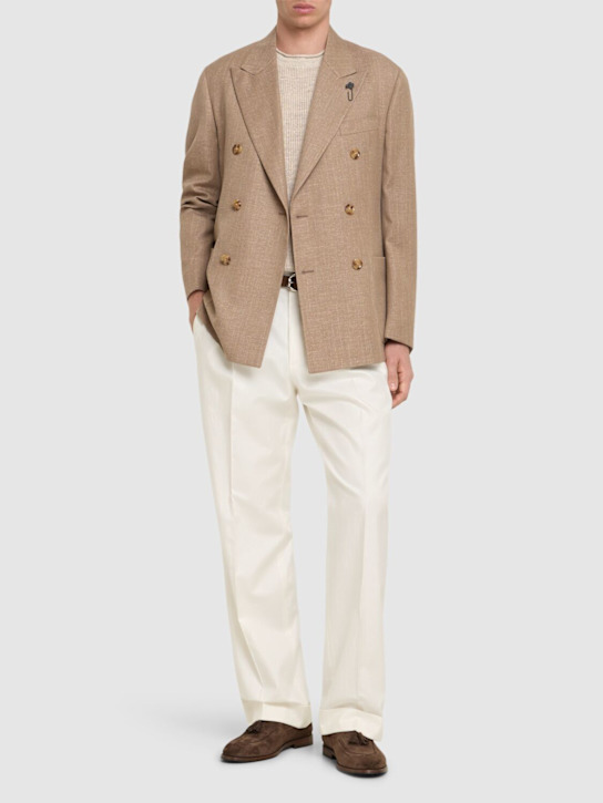 LuisaViaRoma LardiniBlazer Doppiopetto In Lana E Lino