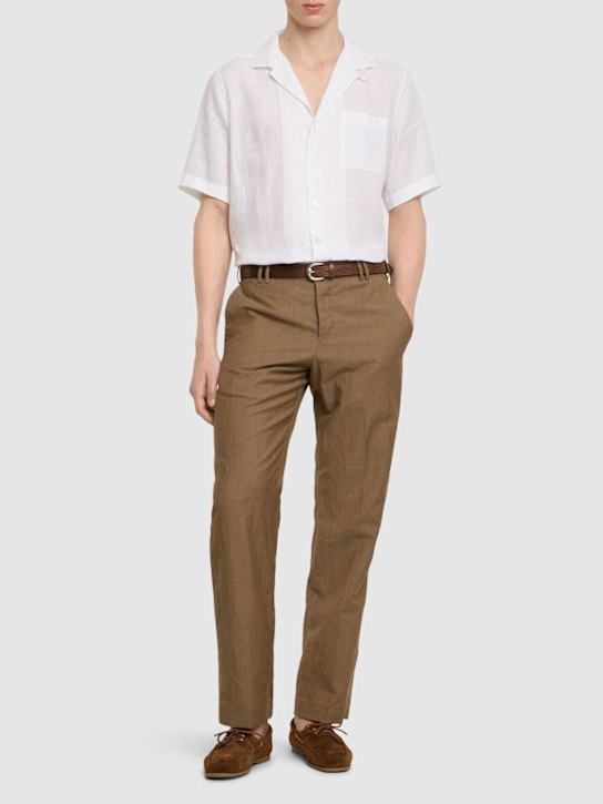 LuisaViaRoma LardiniCamicia In Lino A Maniche Corte