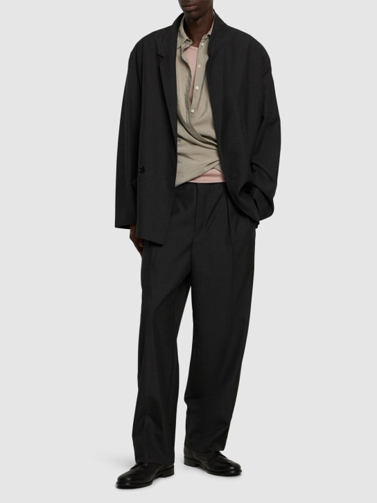 LuisaViaRoma LemairePantaloni In Misto Lana Con Pinces