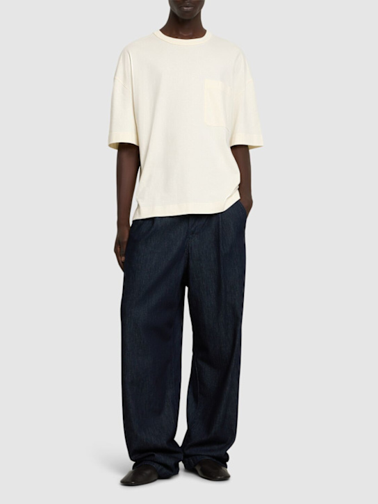 LuisaViaRoma LemaireT-shirt Oversize In Jersey Di Cotone