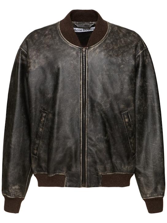 LuisaViaRoma Acne StudiosBomber Liev in pelle
