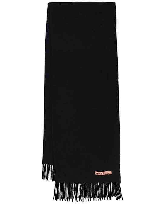 LuisaViaRoma Acne StudiosSciarpa in lana con logo