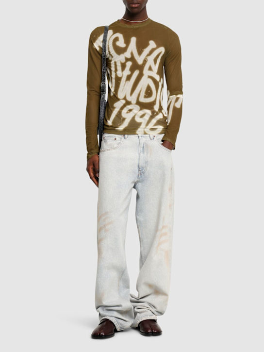 LuisaViaRoma Acne StudiosTop Elore Spray In Mesh