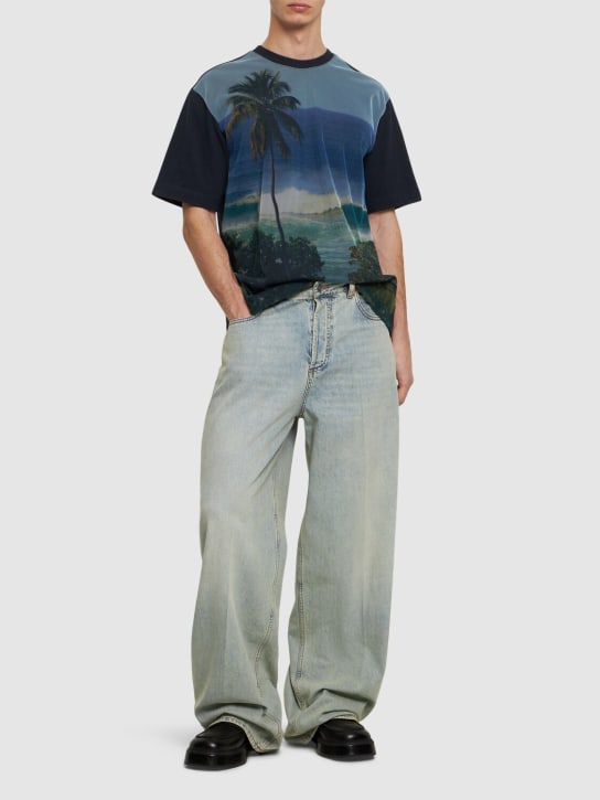 LuisaViaRoma After PrayT-shirt In Mesh Con Stampa