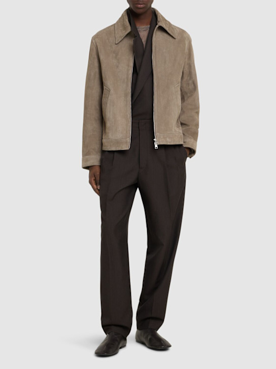 LuisaViaRoma AMI ParisGiacca In Pelle Con Zip