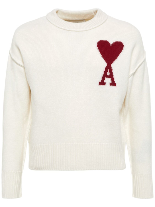 LuisaViaRoma AMI ParisMaglia in lana con logo
