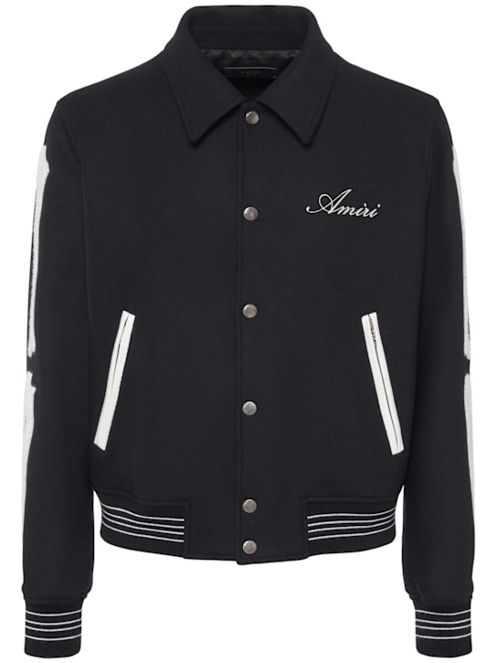 LuisaViaRoma AmiriGiacca varsity Bones in lana