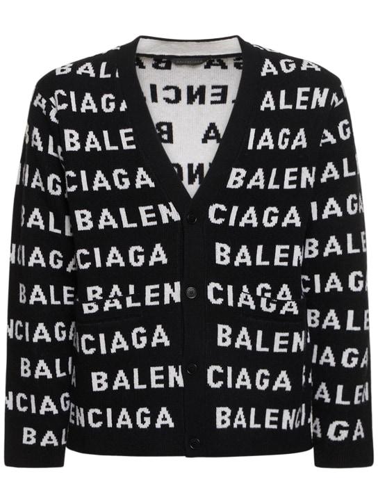 LuisaViaRoma BalenciagaCardigan in lana a intarsio