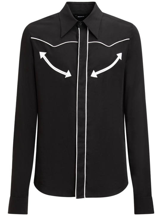LuisaViaRoma BalmainCamicia western in lyocell