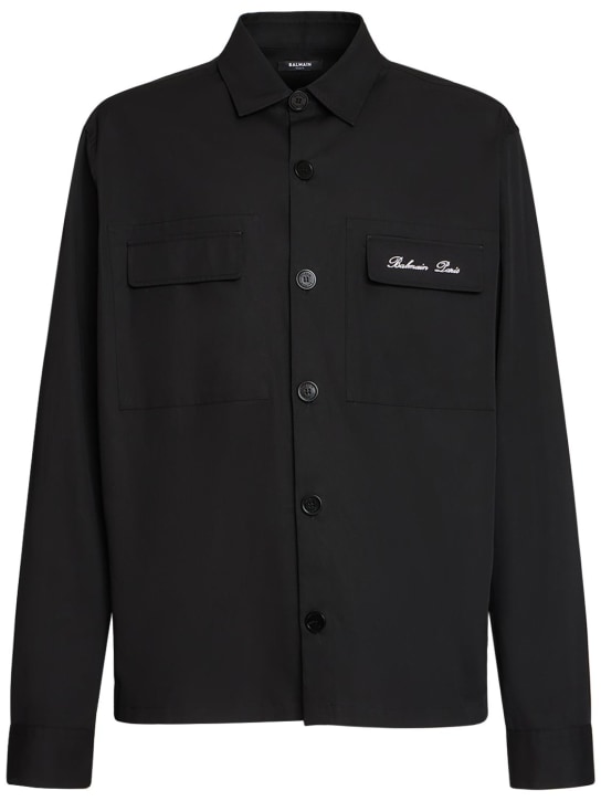 LuisaViaRoma BalmainGiacca in cotone con logo