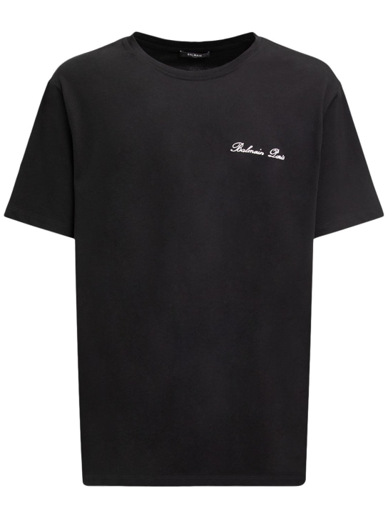 LuisaViaRoma BalmainT-shirt in cotone con logo