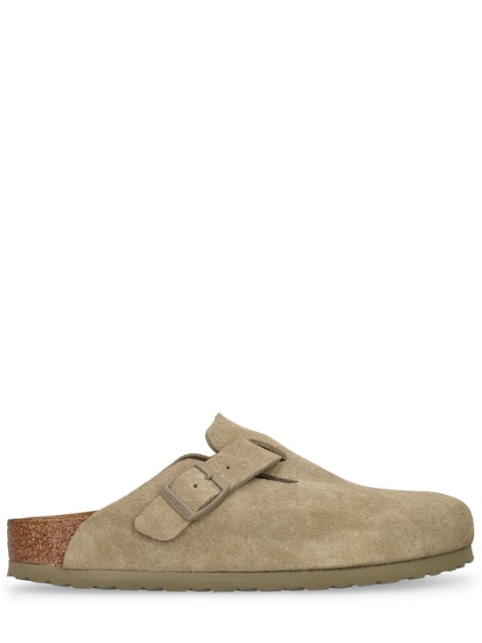LuisaViaRoma BIRKENSTOCKMules Boston in camoscio