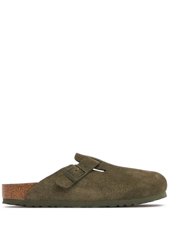 LuisaViaRoma BIRKENSTOCKMules Boston in camoscio