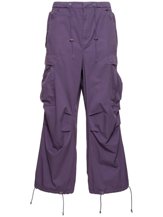 LuisaViaRoma BluemarblePantaloni cargo in cotone