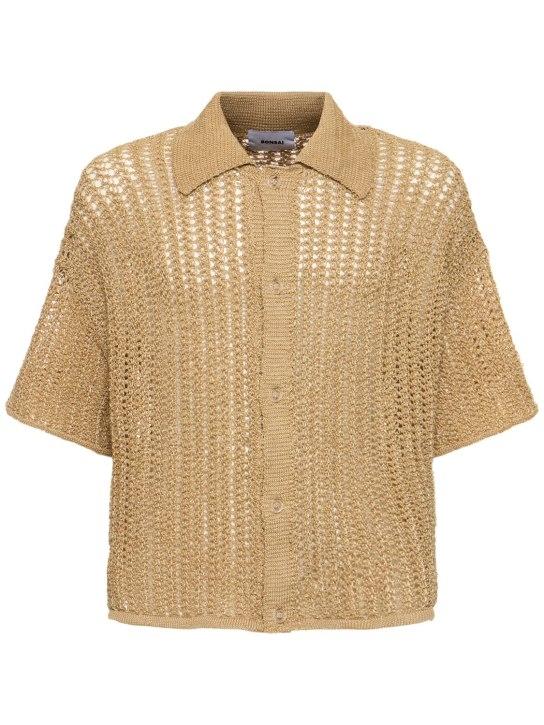 LuisaViaRoma BonsaiCamicia in maglia di rafia