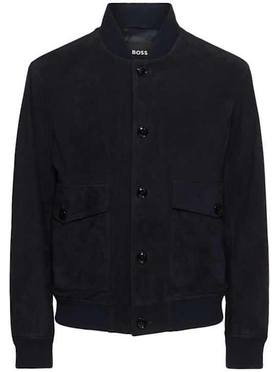 LuisaViaRoma BossGiacca Melot in pelle scamosciata