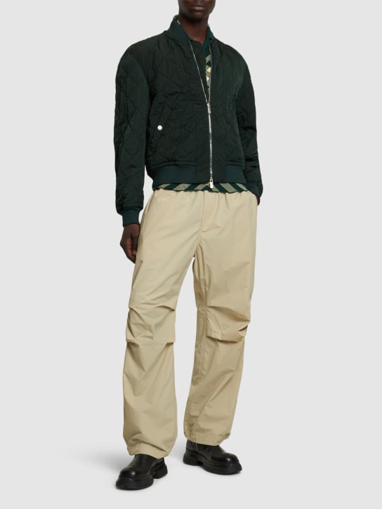LuisaViaRoma BurberryBomber In Nylon Trapuntato