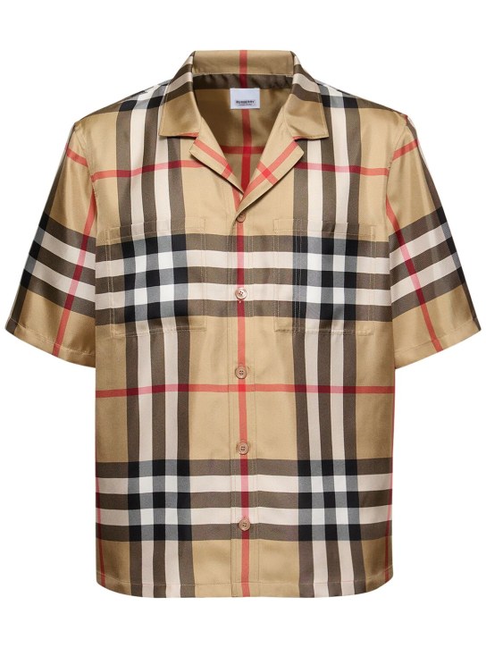 LuisaViaRoma BurberryCamicia Reepham in seta check