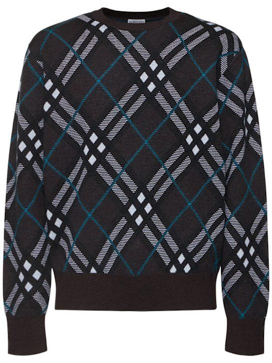 LuisaViaRoma BurberryFelpa Essential in misto lana