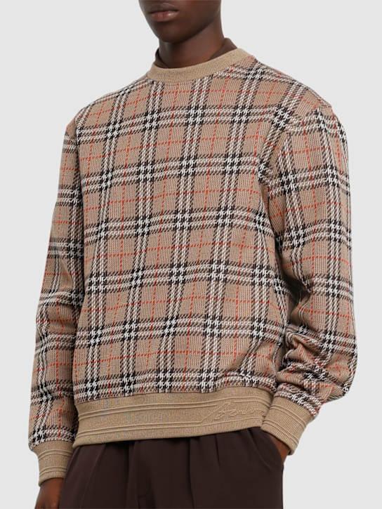 LuisaViaRoma BurberryMaglia In Check Jacquard
