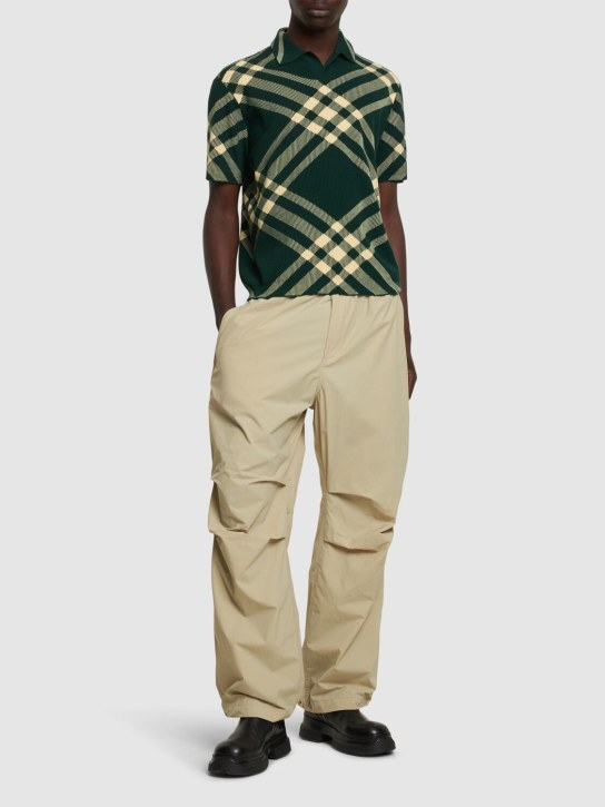 LuisaViaRoma BurberryPolo In Maglia Di Lana Check