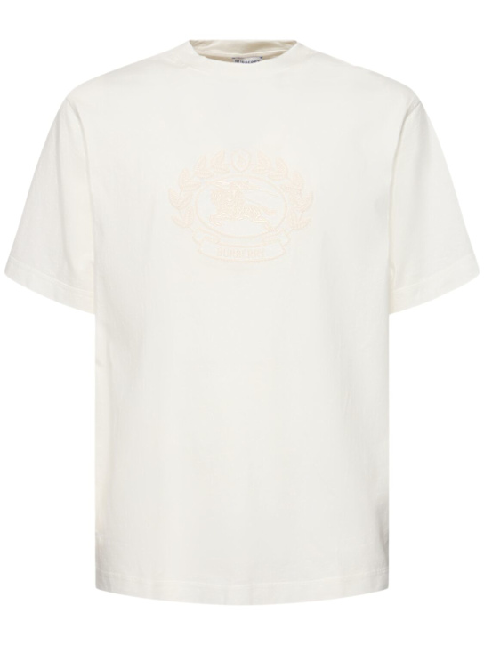 LuisaViaRoma BurberryT-shirt Crest in cotone