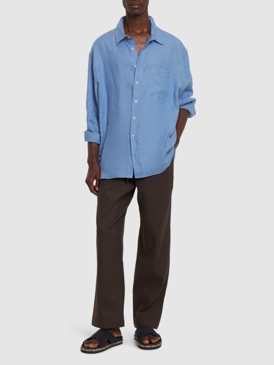 LuisaViaRoma CommasCamicia Relaxed Fit In Lino