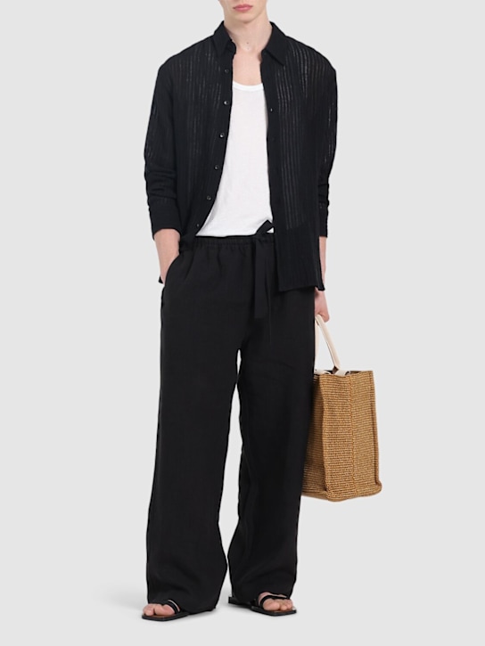 LuisaViaRoma CommasPantaloni Larghi In Lino