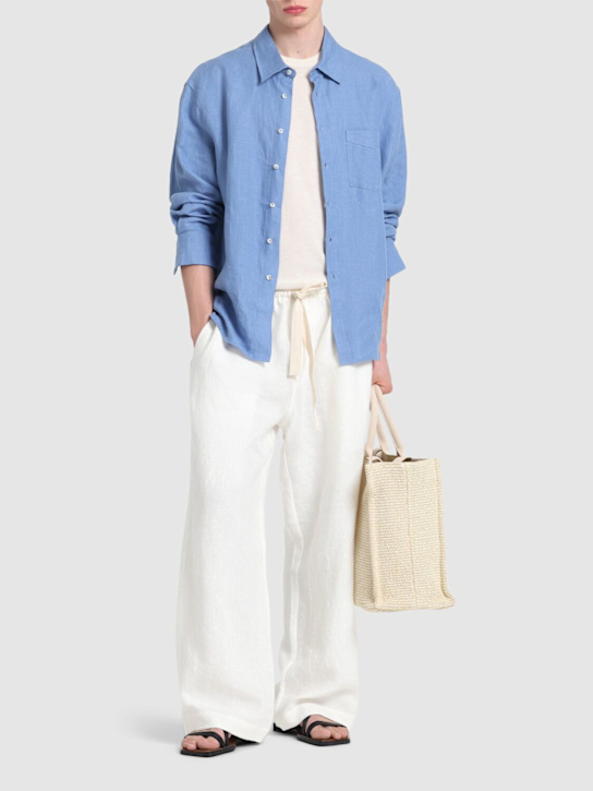 LuisaViaRoma CommasPantaloni Larghi In Lino