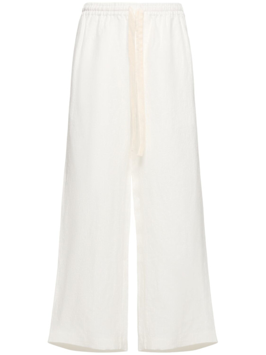 LuisaViaRoma CommasPantaloni larghi in lino