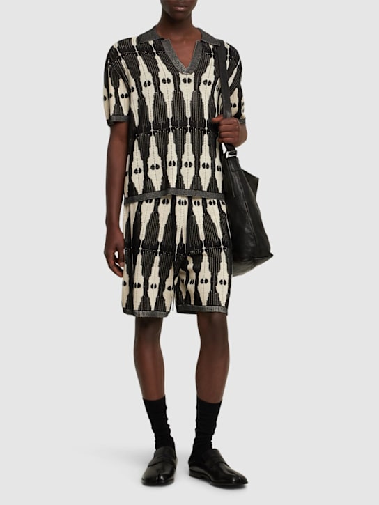 LuisaViaRoma CommasPolo Ritual In Maglia Jacquard